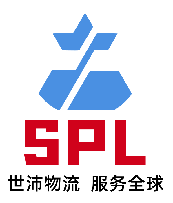 Company logo with blue and white colors, featuring SP initials, professional corporate identity design, clean and modern style